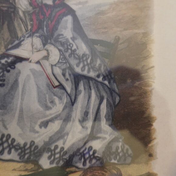 Leroy Imp Paris Oval Framed Print La Mode Illustree Bureaux Du Journal - Picture 11 of 15